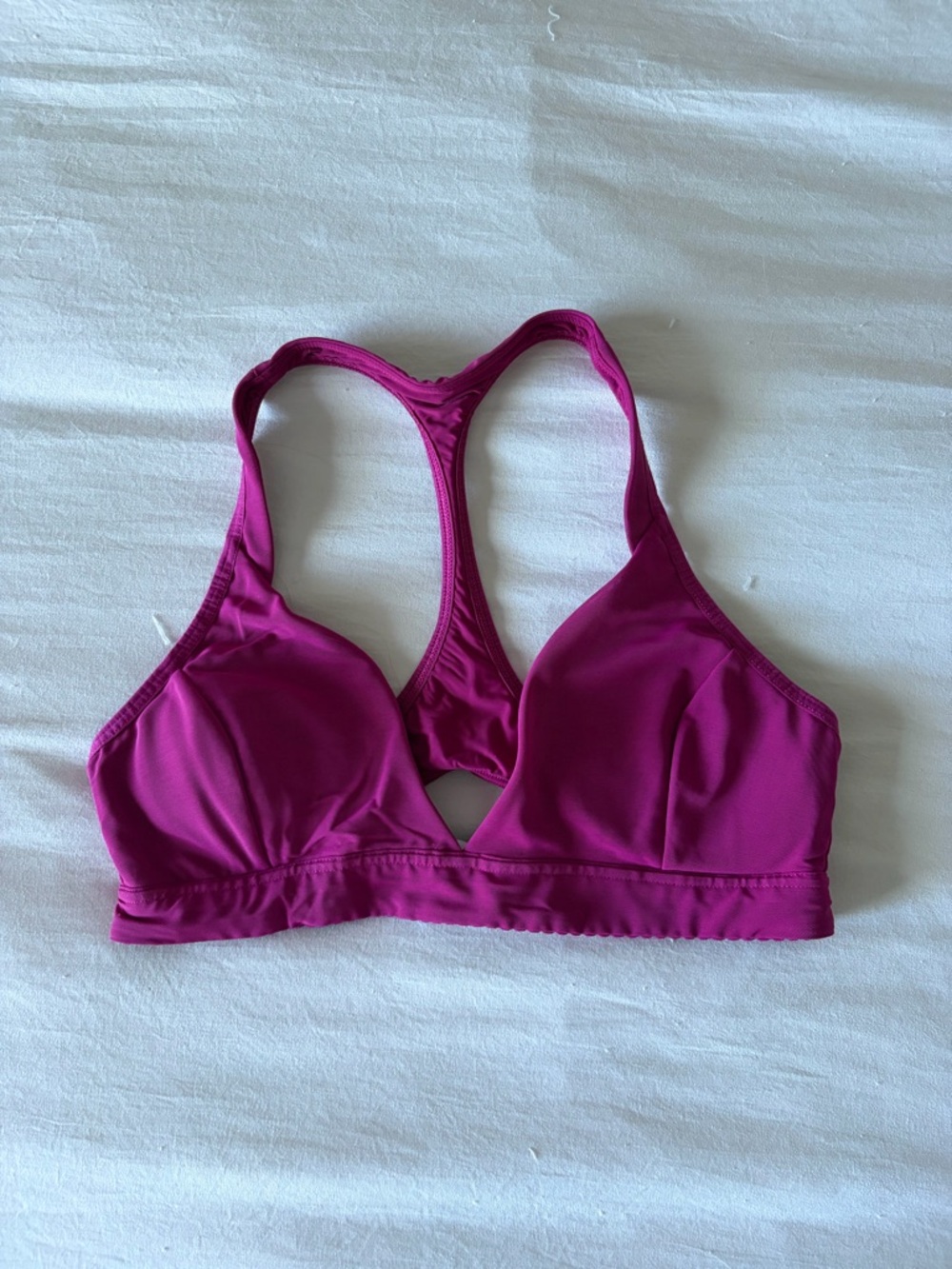 lululemon athletica Wireless Racerback Sports Bra in Magenta